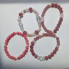 天然石ブレスレット16cm4本セット