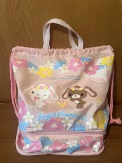 激レアサンリオシュガーバニーズシューズバッグ上履き入れファスナー