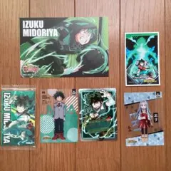 僕のヒーローアカデミア　緑谷出久　エリ　カード　ステッカー　ポストカード