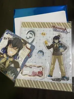 鬼滅の刃バレンタインアクスタとコースター嘴平伊之助