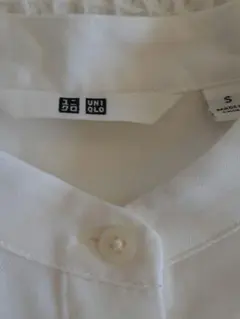 ユニクロバンドカラー 長袖シャツ S