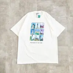 デッドストック 90s LIGHTHOUSES 灯台 アートプリント Tシャツ