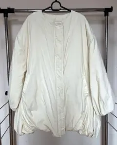 Louere 中綿ノーカラーバルーンコート