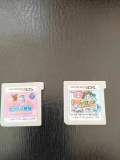 3DS ソフト　2本　ドーリィカノン・わんニャンどうぶつ病院