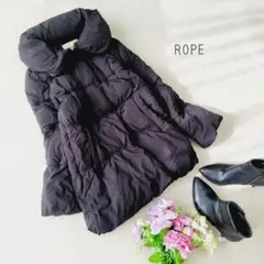 ROPE ロペ＊黒 マット サイズ36 ダウンコート ボリュームカラー♪