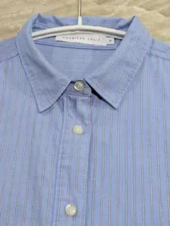 【AMERICANHOLIC】ストライプシャツ　M　綿100%