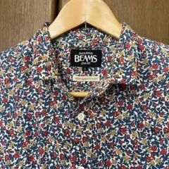 BEAMS 花柄リネンシャツ Sサイズ