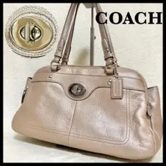 美品✨ COACH tote bagトートバッグ Y2K ターンロック