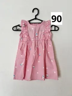 新品　サンリオ　ハローキティ ピンク ワンピース 90cm ルルアミのサムネイル