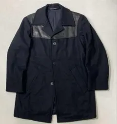 90s agnes b. HOMME フランス製 ラムレザー切り替え ジャケットのサムネイル