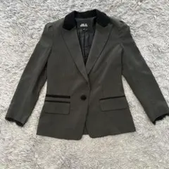 JILL STUART テーラードジャケット M グレー ストライプ