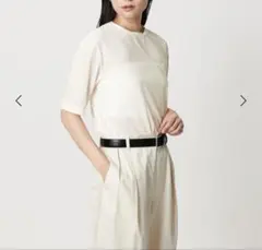 MARW UNITED ARROWS シアーベロアカットソー　オフホワイト