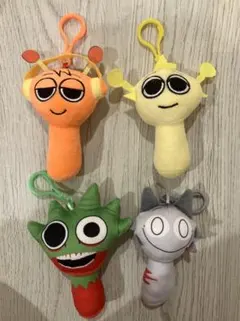 スプランキー　マスコット　4点セット　マスコットホルダー