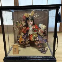 五月人形 武者人形 ガラスケース入りのサムネイル