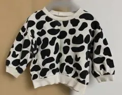 牛柄 トレーナー スウェット ベビー服　80サイズ　コットン100％　秋服
