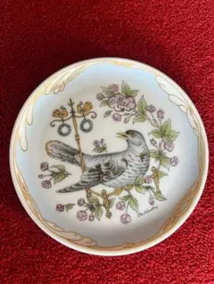 フッチェンロイター　飾り皿　シジュウカラ　ドイツ　ヴィンテージ フッチェンロイター 飾り皿 シジュウカラ 鳥 ドイツ ヴィンテージ