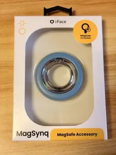 iFace MagSafe対応 MagSynq ペールブルー リング