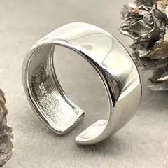 指輪 メンズ シルバー925 リング 13号 フリーサイズ W【PN264-3】