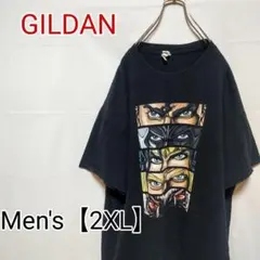P7【US輸入】GILDAN(ギルダン)　半袖Tシャツ【メンズ2XL】ブラック