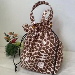 王鵬関　巾着バッグ