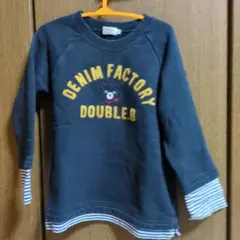 ダブルビー　トレーナー　１１０　黒　ミキハウス