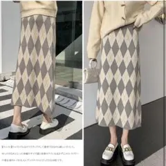 レディース ロング スカート ハイウエスト ゆったり ウエストゴム 春 秋冬