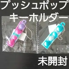 プッシュポップキーホルダー　2点　プッシュポップバブル　キーホルダー　スクイーズ