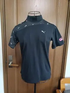 PUMA ゴルフシャツ ブラック ハイネック