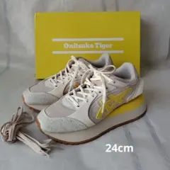 オニツカタイガー MOAGE CO モアージュ ベージュ イエロー 24cm