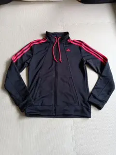 美品☆adidas ブラック オレンジ ジャージ　上下