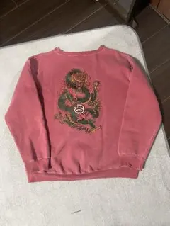激レア 90s usa製 old stussy ドラゴン　スウェット　白タグ