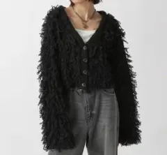 pageboy フェザーループショートカーディガン