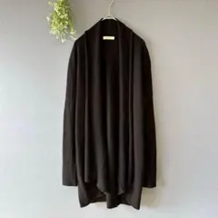 ボールジィ［M］大人エレガント◎カシミヤウール◎ボタンレス◎Iラインカーディガンのサムネイル