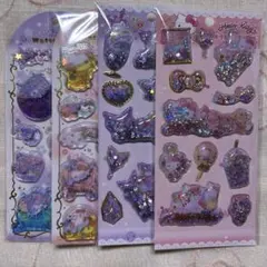 サンリオ　ウォーターインシール　キラキラカプセルシール　キティ　クロミ　4枚