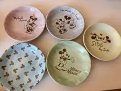ミッキー＆ミニー プレート5枚 食器セット 13.2cmのサムネイル