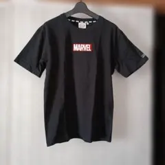 マーベル Tシャツ ブラック ワンポイントロゴ コットン100% 　M