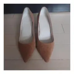 PARIGOT　スウェードパンプス　パリゴ　23.5cm　キャメル