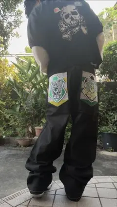 デニム 激レア 極太 HIPHOP bboy sk8 00s jnco B系 - メルカリ
