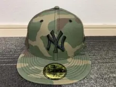 極美品　New Era ヤンキース 59FIFTY カモフラージュキャップ