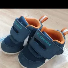 CONVERSE ベビー スニーカー ネイビー/オレンジ