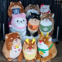 忠犬もちしば　大きいサイズ　ぬいぐるみ　9種セットです