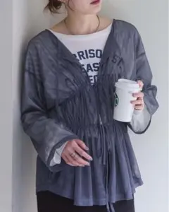 チャオパニックティピー　ドロストチュール2WAYカーディガン