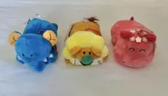 たべっ子どうぶつ　ぬいぐるみセット （ぞう・らいおん・かば）　約10cm