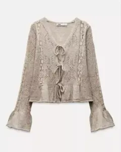 ZARA レースコンビニットジャケット S