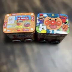 アンパンマン楽しいのりもの缶2種