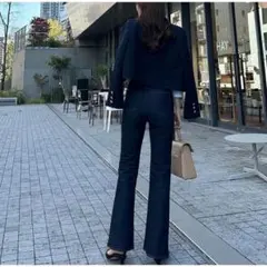 moussy ダークブルーブーツカットデニム