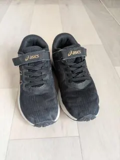 asics レーザービーム 19cm ブラック/ゴールド【即購入OK】