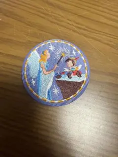 ピノキオ　刺繍缶バッジ