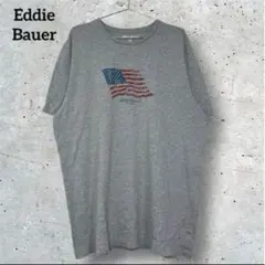 Eddie Bauer アメリカ　星条旗　プリント　Tシャツ 古着　アメカジのサムネイル