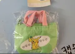 ポケモン ポップアップ 韓国限定 ガチャ ミニトートバッグポーチ　ピカチュウ
